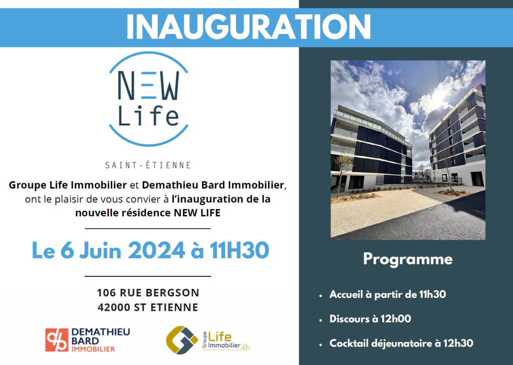 Inauguration st Etienne Invitation