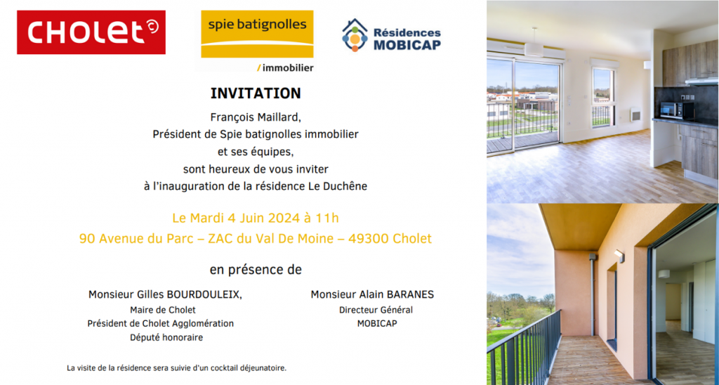 Inauguration Cholet Invitation