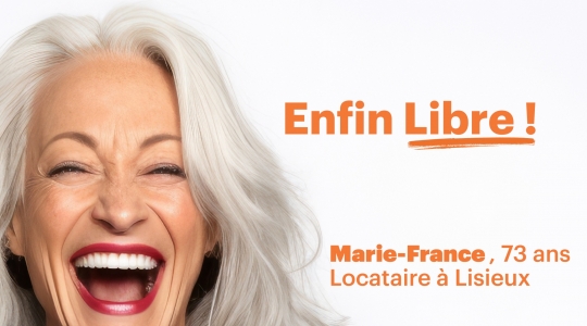 Marie-France a conquis sa liberté. Son rêve d’appartement adapté s’est réalisé, elle a imaginé sa décoration avec goût. Elle jubile d’y cocooner et partage sa joie de vivre avec ses voisins. Vous demain ?